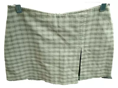 Vintage Women's Tag Rag Mini Skirt Size 5 Y2K 90s Green Plaid Skort Zipper • $9.09