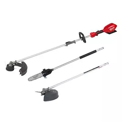 Milwaukee QUIK-LOK String Trimmer 18V Li-Ion W/Brush Cutter+Pole Saw Attachments • $579.14