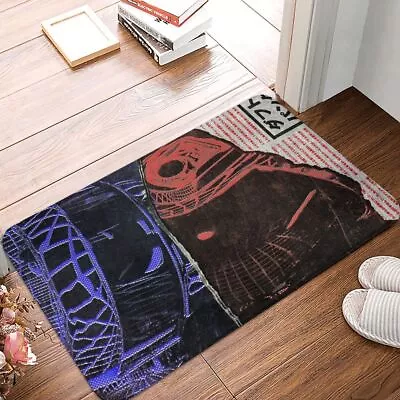 Daft Punk Helmet Bath Carpet Grunge Flannel Mat Welcome Doormat Floor Decor Rug • $8.79