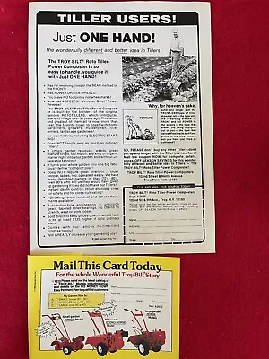 Vintage 1987  Troy Bilt Roto Tiller Print Ad • $6.90