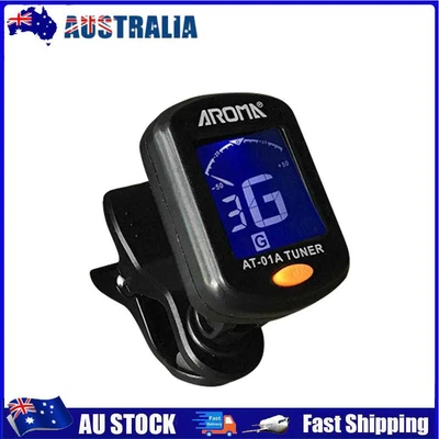 $10.19 • Buy AROMA Multifunction Acoustic Guitar Clip-on Tuner For Ukulele Bass Violin Parts