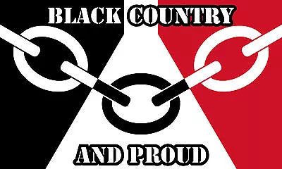 Black Country Flag Sticker Decal Be Proud! Car - Caravan - Window - Bumper • £2.75