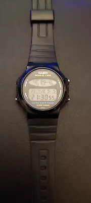 £135 • Buy 1989 Casio W-60U World Time Alarm Chrono Vintage Digital Watch In Excellent Cond