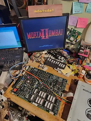 Mortal Kombat 2 Pcb Jamma Arcade Main Board Only Rev 4.2 Working!!!! Midway  • $375