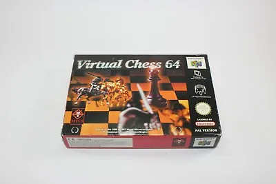 Virtual Chess 64 - N64 Nintendo 64 100% Genuine  *BOX ONLY NO GAME* • $99.99