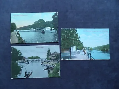 3 Very Old Postcard Of Maidenhead River Thames Bridge Botany Bay Boulters Lock • £2.99