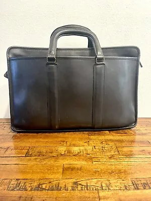 $199 • Buy Vintage RARE Coach Crosby Bag Briefcase 9905 Black Leather Professional EUC!