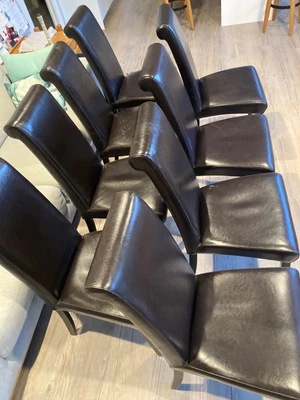 $100 • Buy Leather Dining Chair Set Of 8