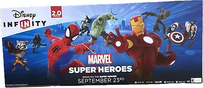 Disney Infinity Marvel Super Heroes Store Promo Banner Poster 53 X 20 Inches • $103.60