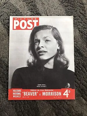 Picture Post June 30 1945 Lauren Bacall Hollywood 40s Japan WWII USS Franklin • £12.75