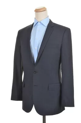 J. CREW Ludlow Solid Blue 100% Wool Mens Blazer Sport Coat Jacket - 42 L • $69