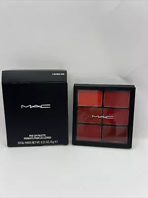 MAC Pro Lip Palette 6 EDITORIAL RED 6g/0.21oz RARE NEW In Box • $59.97