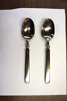 MSE Martha Stewart Stainless Flatware Empire 2 Place/Oval Soup Spoons 7 3/4  • $11.95