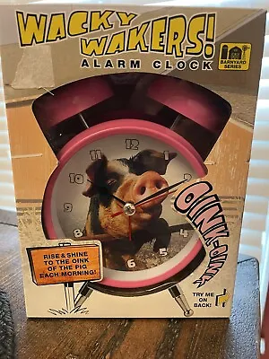 WACKY WAKERS PIG ALARM CLOCK Barn Yard Series Feldstein • $17