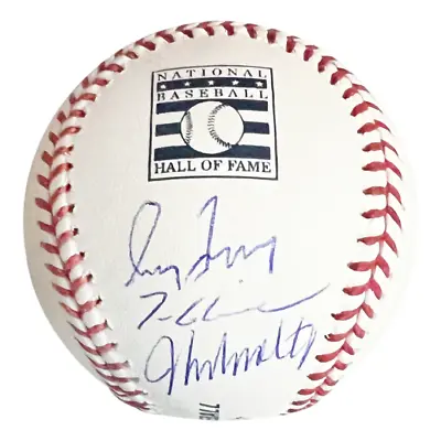 Glavine Maddux Smoltz Signed Rawlings Official MLB Hall Of Fame Baseball (JSA) • $317.95