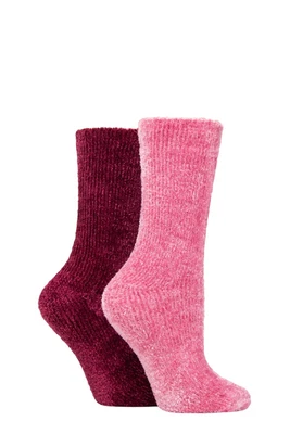 £10.99 • Buy Elle  Ladies  Soft Silky Chenille Leisure Socks Multipack Of 2 Perfect Gift Idea