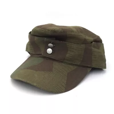 WWII German Elite WH M43 Autumn Splinter Camo Field Summer Cap Hat Size EU 59 • $15.57