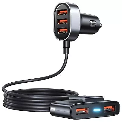 	5 Multi Usb Car Charger Adapter For Multiple Devices 12V Multi PortCigarette	 • $20.48