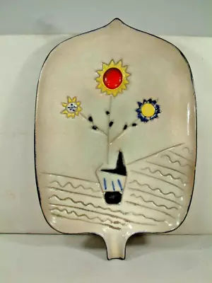 $20 • Buy Art Pottery Picasso Type Plate 12  X 8  Signed LOOK!