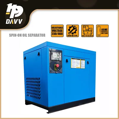 10HP 230V 3Ph 39CFM 125PSI Rotary Screw Air Compressor NPT3/4  Industrial • $3269