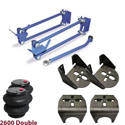 Weld On HD Parallel 4 Link Kit Brackets 2600 Bags 1.25  Heims 3.25  Axle • $426.69