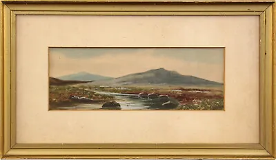 Watercolour By A Moulton. Moorland View Probably Dartmoor • £35