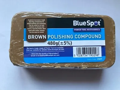 Brown Polishing Compound Softer Metals Brass Copper & Wood 480g 19029 Soap • £8.49