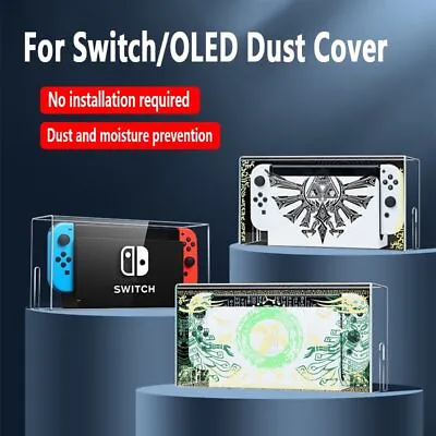 Acrylic Clear Protective Case Dust Display Box Cover For Nintendo Switch/OLED • $29.99