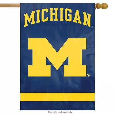 Michigan Wolverines Banner/House Flag Applique 44 X 28  Heavy Duty • $36.99