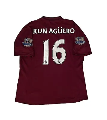 Umbro 2011/12 Kun Aguero #16 Manchester City Soccer Jersey Men’s Size Large 44 • $123.16