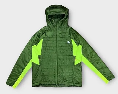 The North Face Summit Series Mens DNP Hoodie Jacket Primaloft Coat Green Large • $44.95
