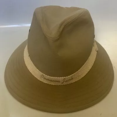 Vintage Original Panama Jack Canvas Safari Hat Mens Medium Khaki EUC • $19.99