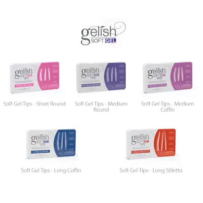 Harmony Gelish Soft Gel Tips [7 Shapes] -Box Of 550 Tips *New - Updated* • $28.95