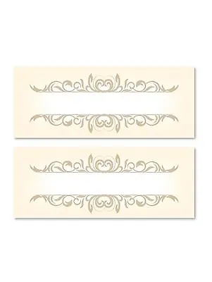 £2.49 • Buy 24 Gold Table Place Name Settings Meal Cards Xmas Party Birthday Dinner Wedding