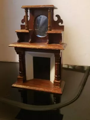 Vintage Victorian Fireplace Mantle Mirror & Dollhouse 1:12  Concord Miniatures • $46