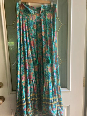 $130 • Buy Spell Folk Town Turquoise Maxi Skirt - Size S - BNWOT