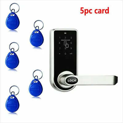 Electronic Smart Keyless Door Lock Code Keypad Security Entry+ 5 RFID Card Tag • $53.29