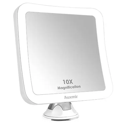 10X Magnifying Makeup Mirror With Lights Suction Bathroom Shave Cosmetic Mirrors • £15.95