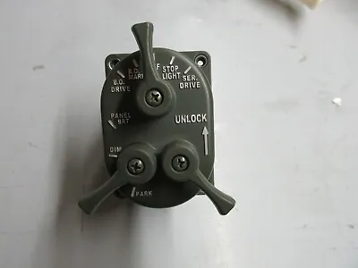 2.5 TON M35A2 M SERIES 3 LEVER LIGHT SWITCH Fits Willys Jeep M38A1 M38 M151  • $55