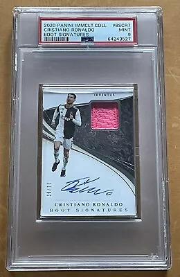 2020 Panini Immaculate Cristiano Ronaldo Boot Signatures MATCH WORN -- Pop 1!!! • $3000