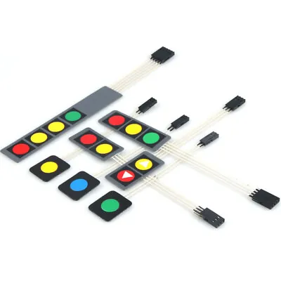 1 Key / 2 Key / 3 Key/ 4 Key Membrane Switch Keyboard DIY 20mmx23mm 90mm Length • $3.45