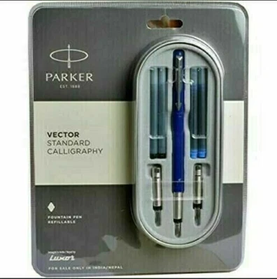 £14.84 • Buy Parker Vector Standard Calligraphy Fountain Pen Black Body