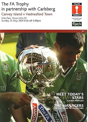 FA TROPHY FINAL 2004 Hednesford V Canvey • £3.99