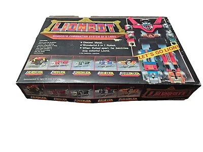 1980's LIONBOT Vintage Die-Cast Metal Combo Robot - Voltron-like - CONTENTS NEW • $695