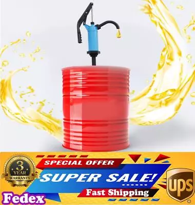 Hand Drum Barrel Pump 5-55 Gallon Fuel Diesel Barrel Oil Transfer Manual Squeeze • $25