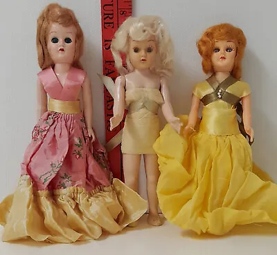 3 Vintage  8  Dolls Hard Plastic Sleep Eyes • $15.99