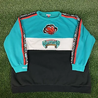 Vancouver Grizzlies Mens 4XLB Mitchell & Ness Pullover Crewneck Sweatshirt    • $34.99