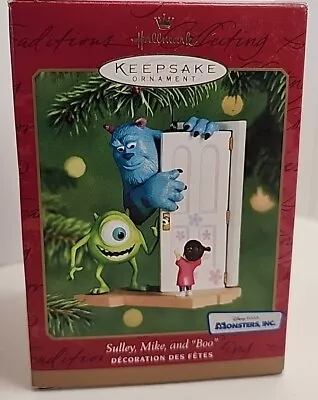 Hallmark Keepsake Ornament Disney Monsters Inc Sulley Mike And Boo 2001 Pixar • $34.99