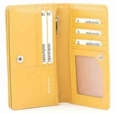 RFID Protected  Leather Bi Fold Wallet Purse By Golunski Various Colours • £23.50