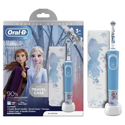$59.99 • Buy Oral B Power Toothbrush Pro 100 Kids Frozen With Travel Case Oral-B